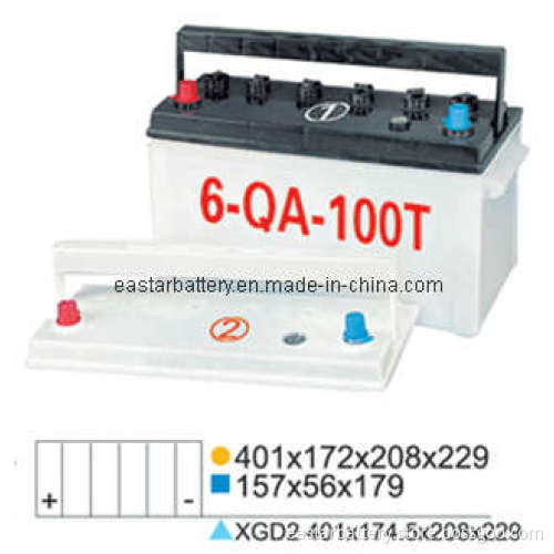 N100 Dry Charged Car Battery 12V100ah